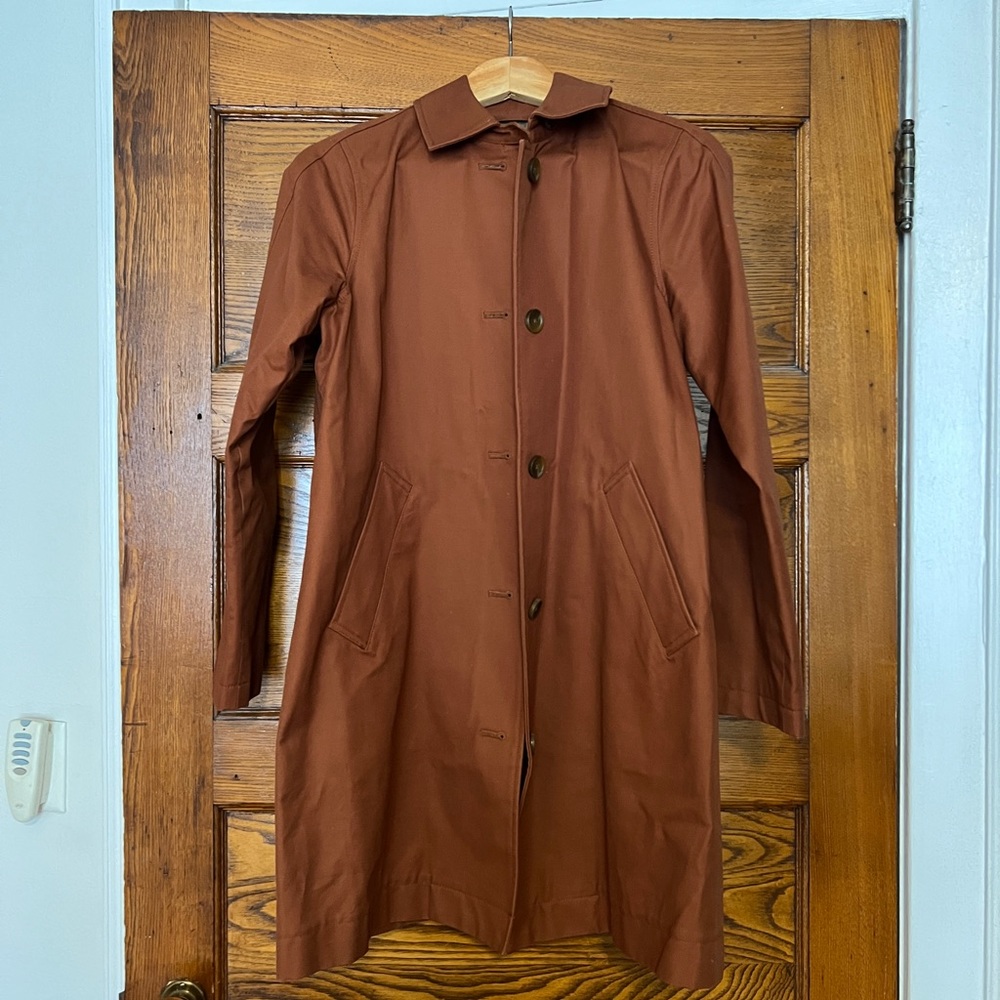 Everlane Mac coat, cinnamon, size 4